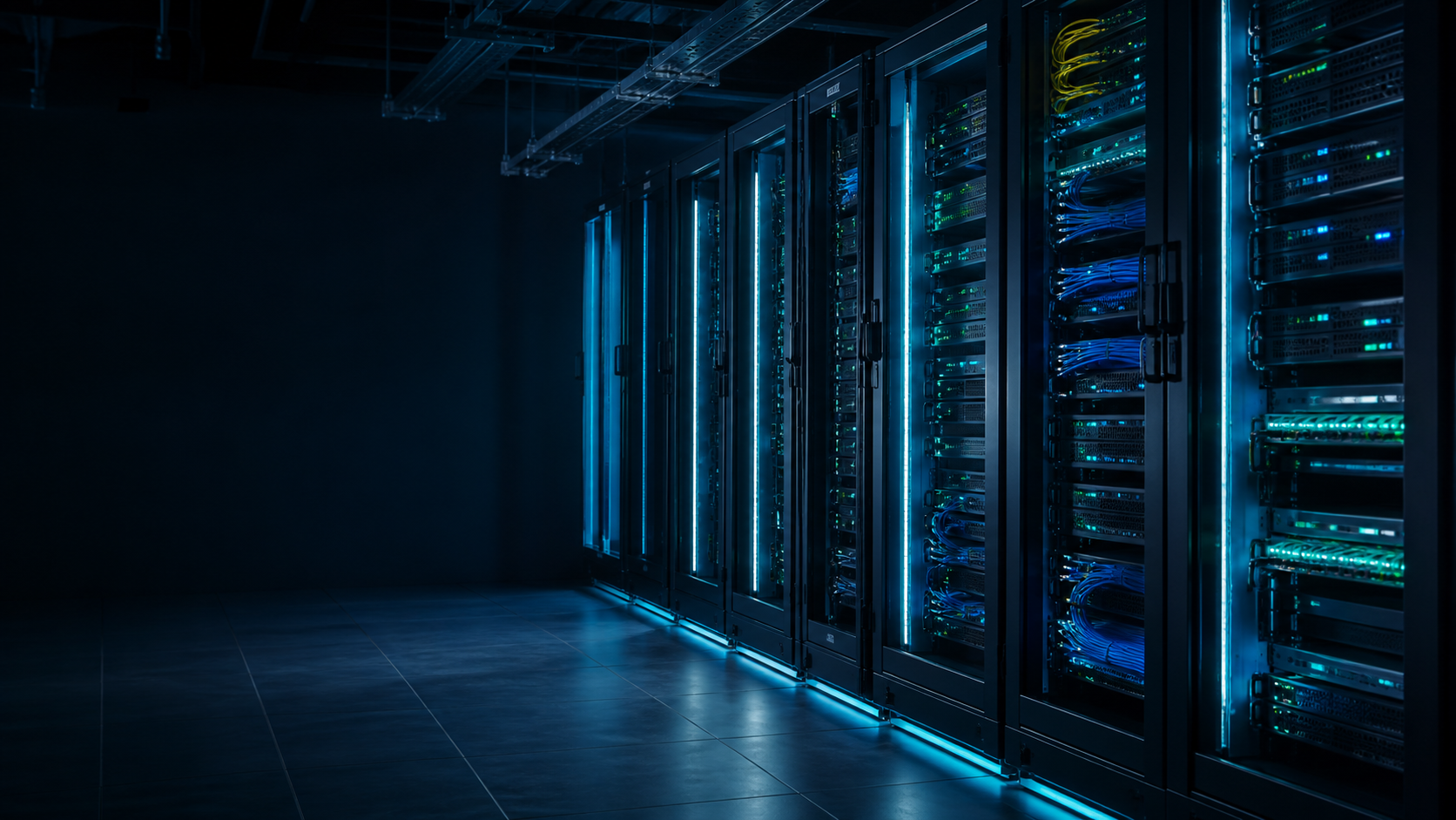 Centro de datos con infraestructura tecnológica empresarial